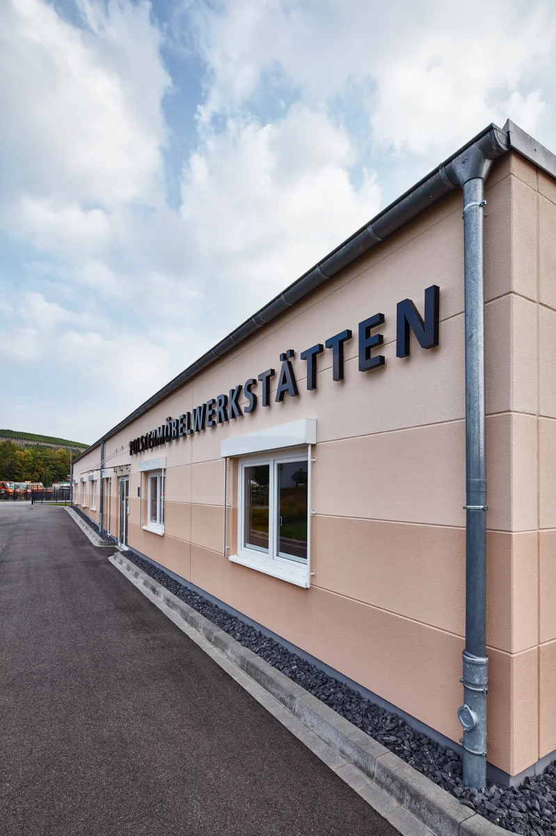 Neubau einer Polstermöbelwerkstatt mit Verwaltung - Andreas Geschier Polstermöbel-Werkstätten