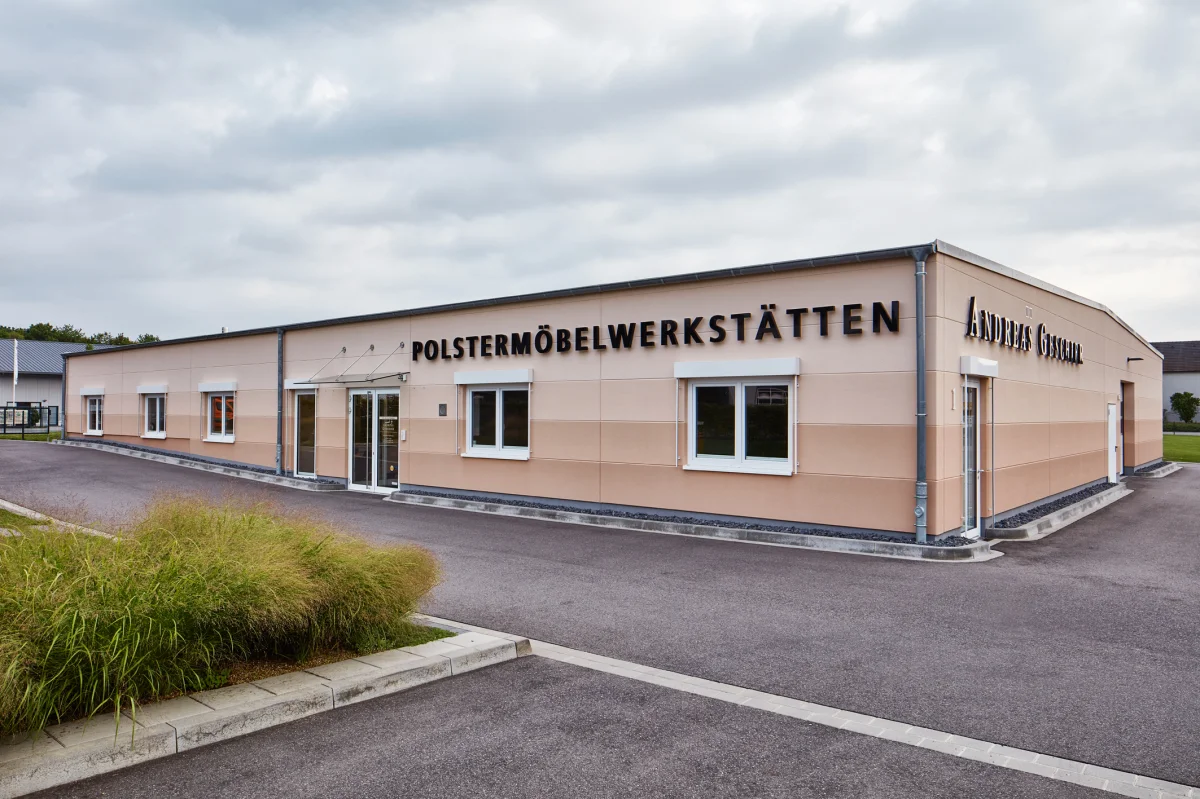 Neubau einer Polstermöbelwerkstatt mit Verwaltung - Andreas Geschier Polstermöbel-Werkstätten