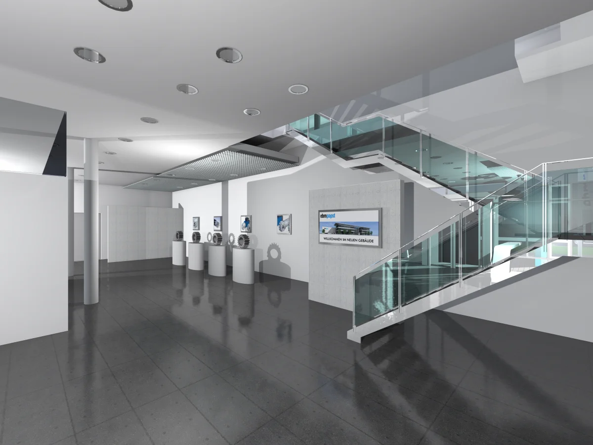 Planung für den Neubau eines Produktionsgebäudes mit Verwaltung - ebm-papst ZEITLAUF GmbH & Co. KG