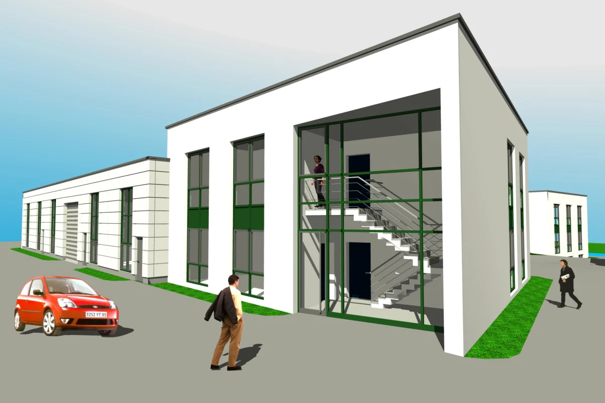 Zwei Bürogebäude mit Lagerhalle - Kurtsiefer Immobilien GmbH
