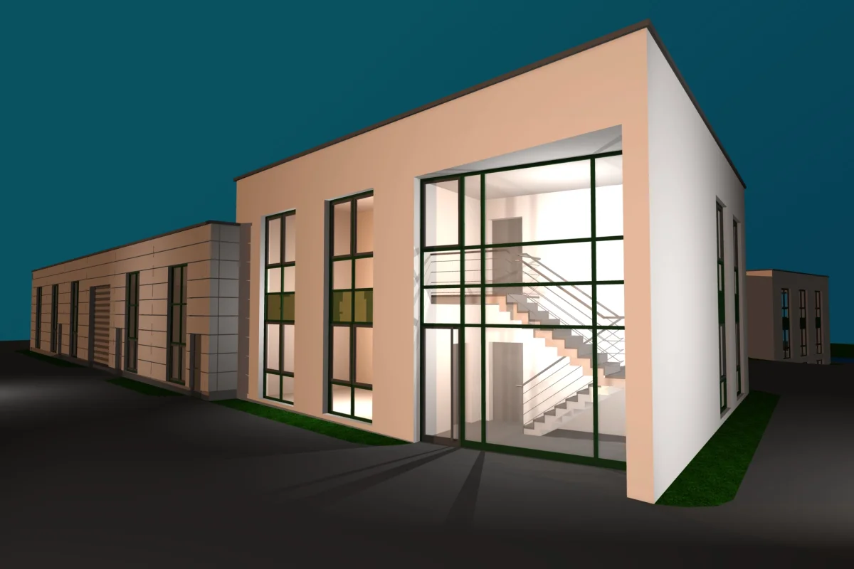 Zwei Bürogebäude mit Lagerhalle - Kurtsiefer Immobilien GmbH