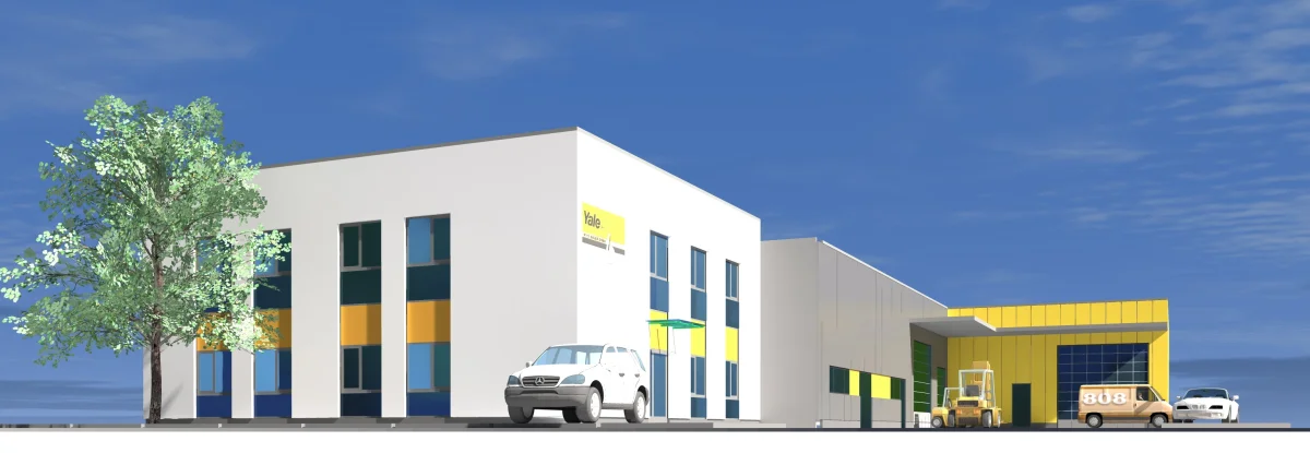 Neubau einer Werkstatt mit Lager und Verwaltung - M.+S. Bauer GmbH (Yale)