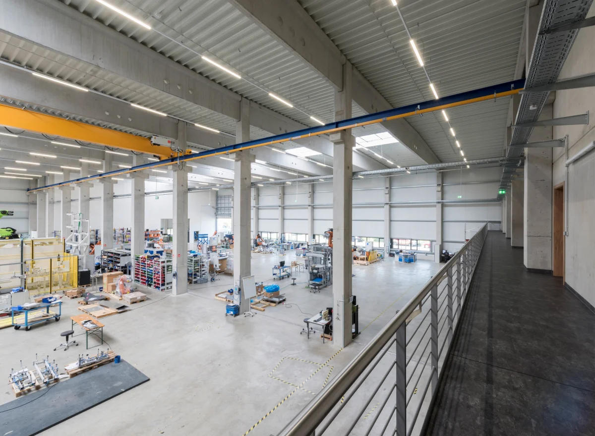 Neubau einer Produktionshalle mit Verwaltung - SAR Electronic GmbH